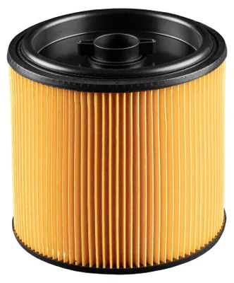 Productafbeelding van SQOON® Cilinderfilter geschikt voor Parkside PNTS 1500 C4 - Gelijk aan model: 91099009 - Met stalen binnenrooster en klemdeksel - Ø15 cm, 17,5 cm hoog - Past op o.a. Karcher, Rowenta, Metabo,