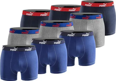 Produktbild von PUMA Boxershort 6er Pack Herren Basic Black Limited Edition - Blue Power Sodalite- Gr. L