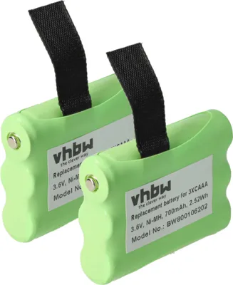Produktbild von vhbw 2x Akku Ersatz für 53617, KEBT-086-B für Funkgerät, Walkie Talkie (700 mAh, 3,6 V, NiMH)
