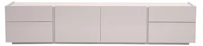 Produktbild von Miliboo - TV-Möbel in glänzendem Beige mit Stauraum L199.8 cm ISAURE
