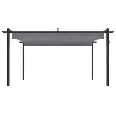 Produktbild von vidaXL Pavillon mit Ausziehbarem Dach 4x3 m Anthrazit