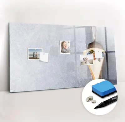 Produktbild von Magnetpinnwand Memoboard - Zubehörsatz - Schwarzer Marker + Schwamm + Magnete - 120 x 60 cm - Ein Stück Kuchen