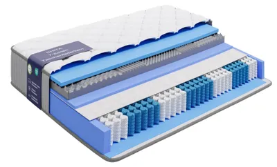 Produktbild von CHITA Taschenfederkernmatratze 90x190 cm, 20 cm hoch, H3, 7-Zonen, ergonomisch, atmungsaktiv, , 30 Nächte Probeschlaf