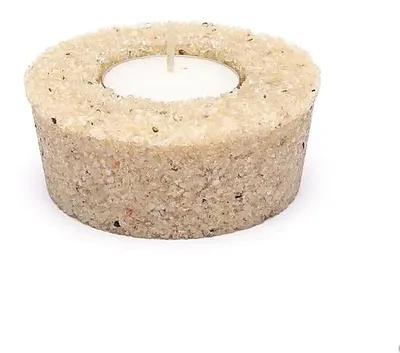 Produktbild von Kerzenhalter Rund Bergkristall -- 8,5x7,5x3,5cm online bestellen