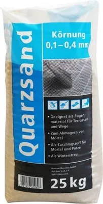 Produktbild von Quarzsand feuergetrocknet 25 kg