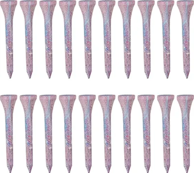 Produktbild von 20/50 Stück unzerbrechliche Golf-Tees, professionelle Golf-Tees aus Ahornholz, reduziert Reibung, seitlicher Spin, Holz-Tees, lange Golf-Tees in großen Mengen