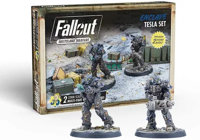 Produktbild von Asmodee Fallout: Wasteland Warfare - Enclave: Tesla Set, Abbildung