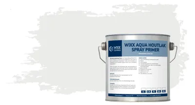 Productafbeelding van Wixx Aqua Houtlak Spray Primer - RAL 9003 | Signaalwit - 1L