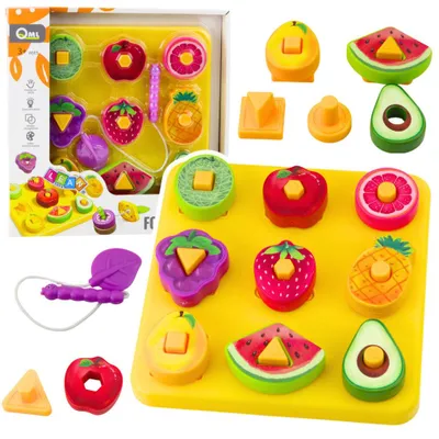 Immagine prodotto di Puzzle educativo per bambini Frutta geometrica Interlacciamento