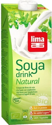 NAPÓJ SOJOWY BEZ DODATKU CUKRÓW BEZGLUTENOWY BIO 1 L - LIMA
