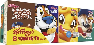 Produktbild von Kellogg's Variety Getreidemischung, sortiert in 8 Portionen, Einzelpackung mit 196 g (1 x 196 g)