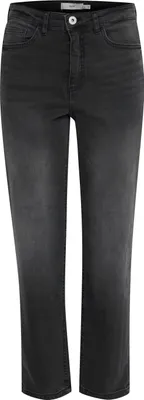 Zdjęcie produktu dla ICHI IHTWIGGY RAVEN damskie jeansowe spodnie jeansowe ze stretchem o prostym kroju i długości crop