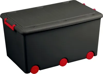 Produktbild von TEGA BABY Box für Spielsachen graphit/rot