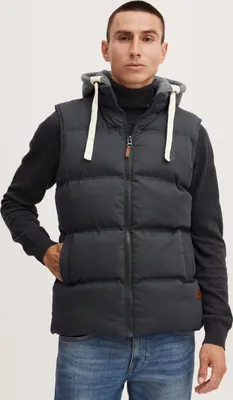 Produktbild von BLEND BHJens Herren Weste Steppweste Outdoor Weste mit Kapuze Stehkragen Eingrifftaschen Regular fit