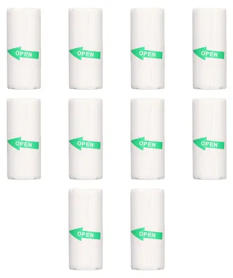 Produktbild von 10 Rollen Thermodruckerpapier, tragbar, selbstklebend, Mini-Druck für Etiketten, falsche Fragen, Fotos, 57 x 25 mm