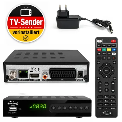 Produktbild von Golden Interstar FTA S2 Pro Satellitenreceiver DVB-S2 Full HDTV 1080p Sat Receiver mit SCART + HDMI + LAN + USB