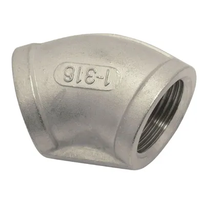 Produktbild von Rohrbogen, 45° mit Innengewinde , 3/8", Edelstahl A4