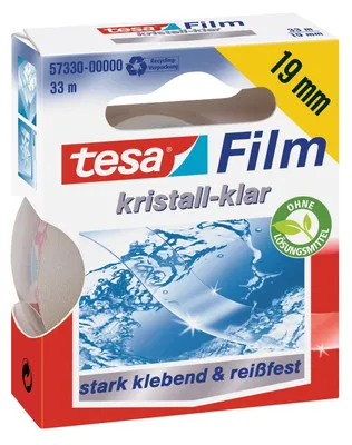 Obrázok produktu pre tesa tesafilm priehľadná lepiaca páska – extra priehľadná – 33 m x 19 mm