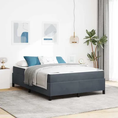 Obrázok produktu pre Maison Exclusive – Rám postele, tmavosivá farba, rozmer 140 x 190 cm, látka