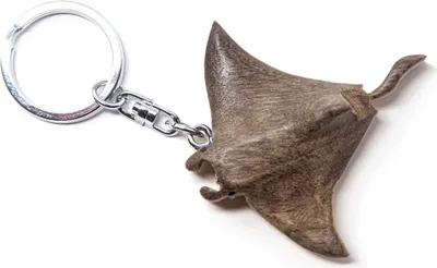 Produktbild von Schlüsselanhänger aus Holz - Mantarochen