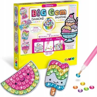 Produktbild von Diamond Painting Set Kinder Diamant Malerei Aufkleber Fensterbilder Bastelset Neu