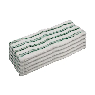 Produktbild von Wischmopp Profi Mikrofaser Wischmopp -Wischbezug für höchste Reinigungsansprüche, Grün, 40cm, 5er