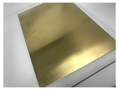 Produktbild von Messingblech Rohlinge 0,5 mm 200 x 300 mm, 1 Stück