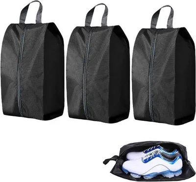 Produktbild von Reis-Schuhschutz-Taschen - Wasser- und staubdichte Schuhbeutel - Schwarz