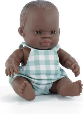Produktbild von Miniland Babypuppe afrikanischer Junge 21cm Puppe Lernspielzeug