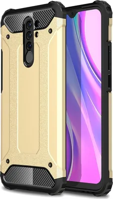 Produktbild von Mobigear Outdoor  Xiaomi Redmi 9 Hülle Hardcase Backcover Stoßfest - Gold