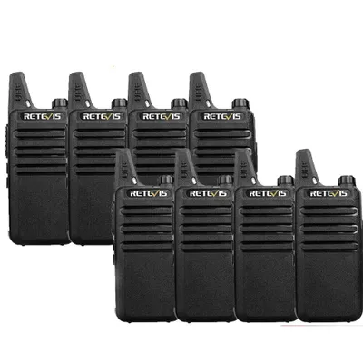 Produktbild von Retevis RT22 Funkgeräte mit großer Reichweite, 8er-Pack für Laden/Sicherheit.,VOX-Ohrhörer für Zweiwegfunkgeräte 8er