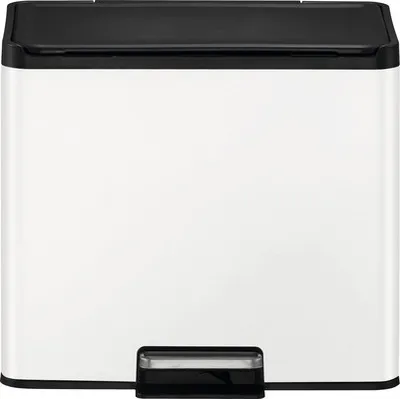 Produktbild von EKO Treteimer EKO Casa III Anzahl Fächer 2 2x 15 Liter weiß schwarz