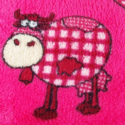 Produktbild von Babydecke mit Kühen 100x150 cm aus Microfaser Kuscheldecke Kinderdecke