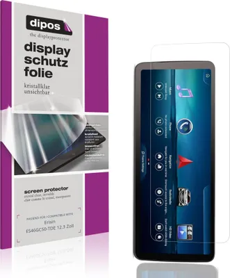 Produktbild von 2x Schutzfolie für Erisin ES46GC50-TDE 12.3 Zoll klar Displayschutzfolie Folie Display Schutz dipos