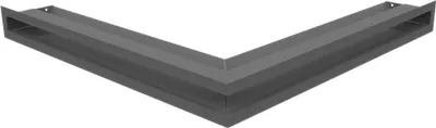 Produktbild von Eck-Lüftungsgitter LUFT 56x56x6 Graphite Slim