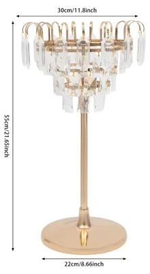 Immagine prodotto di Supporto per fiori - Modello 2 - Moderno - Autoportante - In ferro - Struttura in metallo - Ideale per matrimoni ed eventi - Colore oro