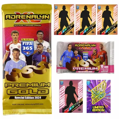 Image de Fifa 365 2024 Football Cards – Gold Packet With Panini Premium Gold Cards
