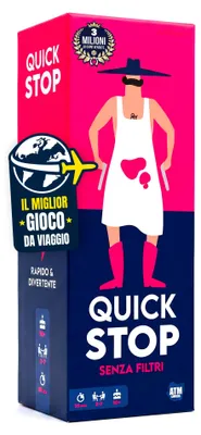 Obrázek produktu pro ATM Gaming Quickstop Uncensored – karetní společenská hra pro dospělé – 2–7 hráčů – od 16 let – v italštině