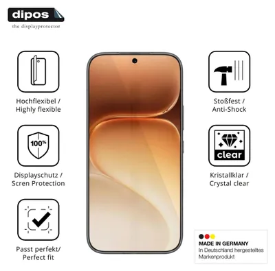 Immagine prodotto di 2x Pellicola protettiva per Honor 600, rivestimento al 100%, Protezione dipos Flex