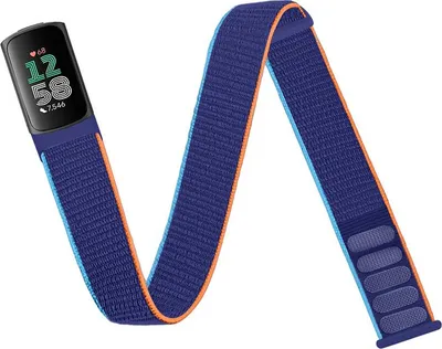 Produktbild von INF Komfortables Nylon-Armband für Fitbit Charge 5/6 Blau