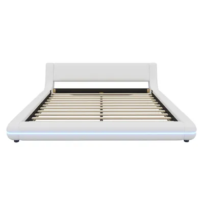 Produktbild von Flachbett, Bodenbett, PU, LED-Umgebungslicht, 24-Tasten-Fernbedienung