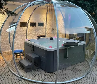 Obrázok produktu pre Vírivá vaňa Whirlpool záhradná vaňa Thermowood vonkajší relaxačný bazén 200x200 cm