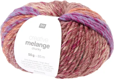 Produktbild von Rico Design Strickgarn Creative Melange chunky 85m 50g für Mützen Schals Pullover