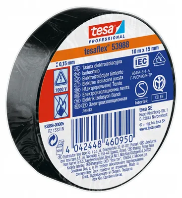 Obrázek produktu pro Elektroizolační páska 5000V ksw 10 m:15 mm černá (h5394810)
