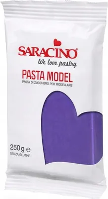 Produktbild von Zucker Modellierpaste Violett Modellpaste 250g - Saracino