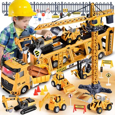 Image de Jeu de construction avec 7 modèles de véhicules