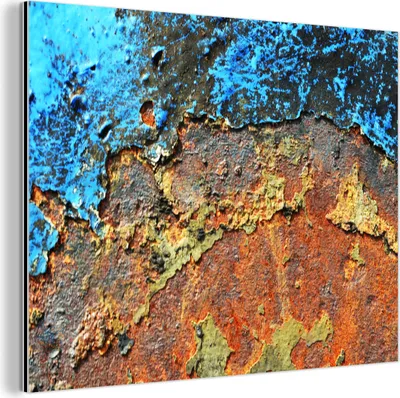 Obrázok produktu pre Nástenná dekorácia Kovový kovový obraz Wall Art 120x90cm Hrdza - kov - železo - priemyselné Muchowow Hliníkové obrazy