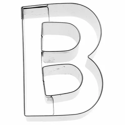 Produktbild von Birkmann Ausstechform Buchstabe B, Ausstecher, Plätzchenform, Keks, Plätzchen, Edelstahl, 6 cm, 196308