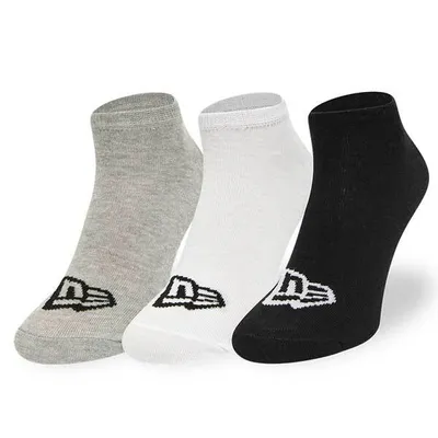 Obrázok produktu pre Ponožky New Era Flag Flag sneaker 3pack ponožky White Grey Black Uni - 35-38
