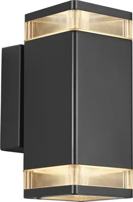Produktbild von Nordlux Außenwandleuchte Elm schwarz up and down 2xGU10